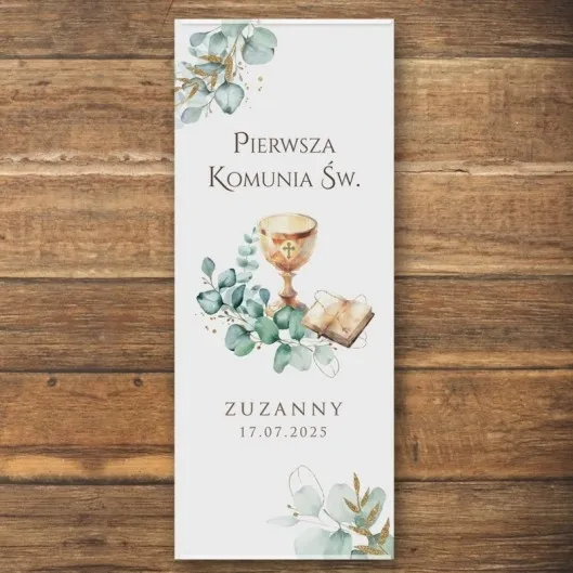 Personalizowany plakat na Komunię