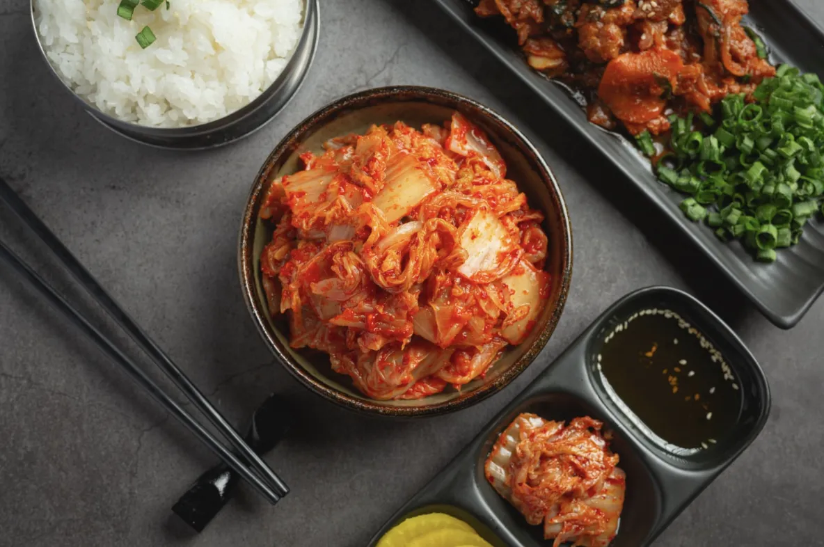 koreańskie kimchi - przykład ostrego kimchi