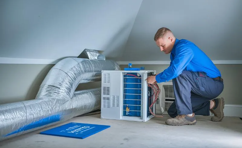 technik montujący rekuperator