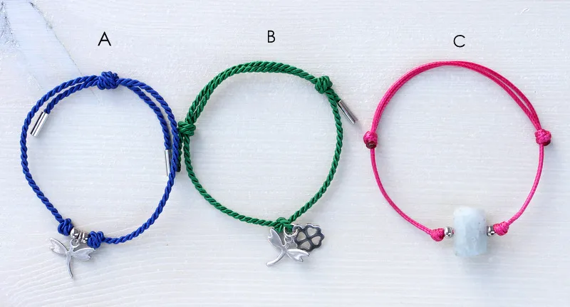 supełek przesuwny bransoletka krok po kroku