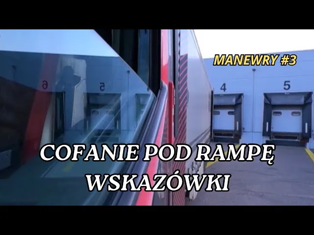 Cofanie ciężar&oacute;wką z naczepą schemat kierowania