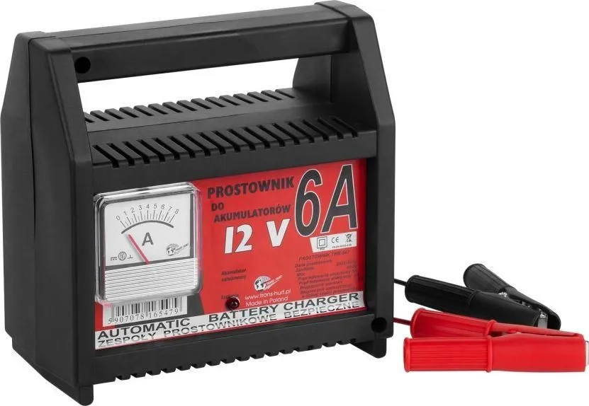 prostownik samochodowy z amperomierzem