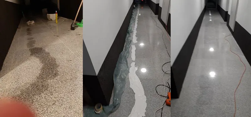 tłusta plama na kamieniu dekoracyjnym w kuchni