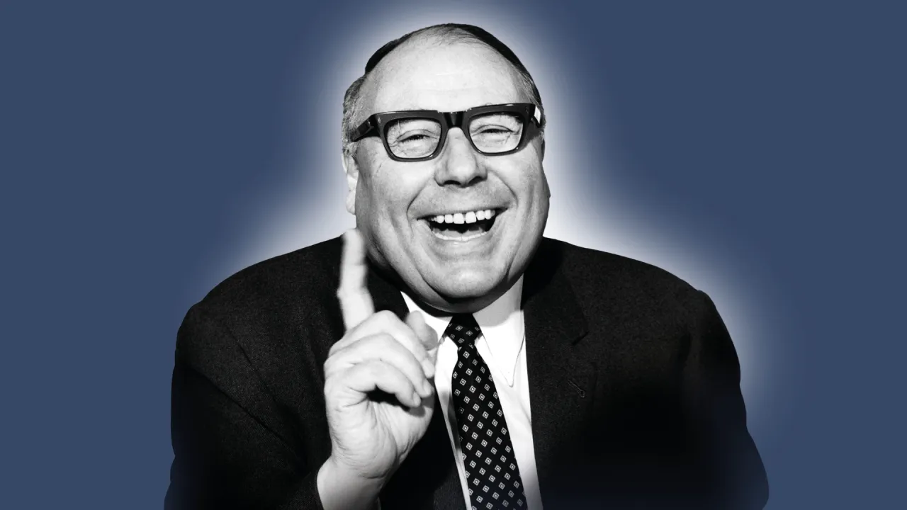 Heinz Erhardt portr&auml;t lachend