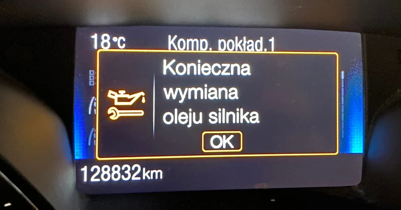 Ford komunikat wymiana oleju