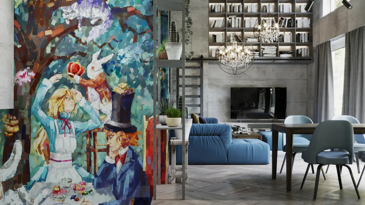 Wnętrza inspirowane Alicją w Krainie Czar&oacute;w