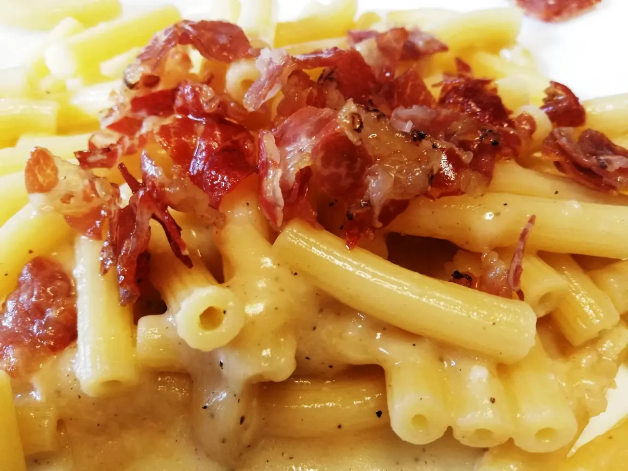 Pasta con pancetta croccante, ingredienti pasta pancetta