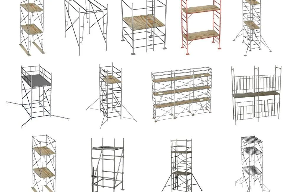 rodzaje rusztowań budowlanych