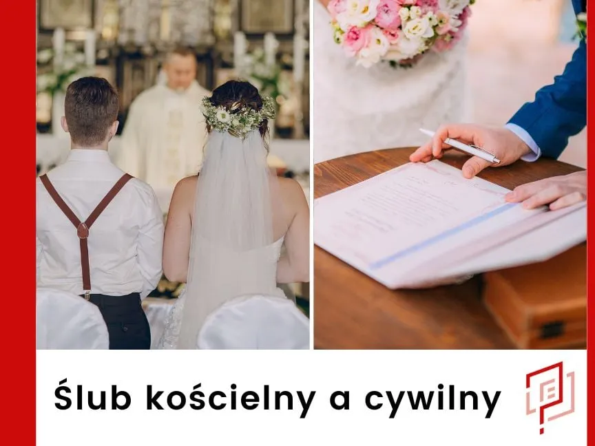 ślub konkordatowy a ślub kościelny różnice infografika