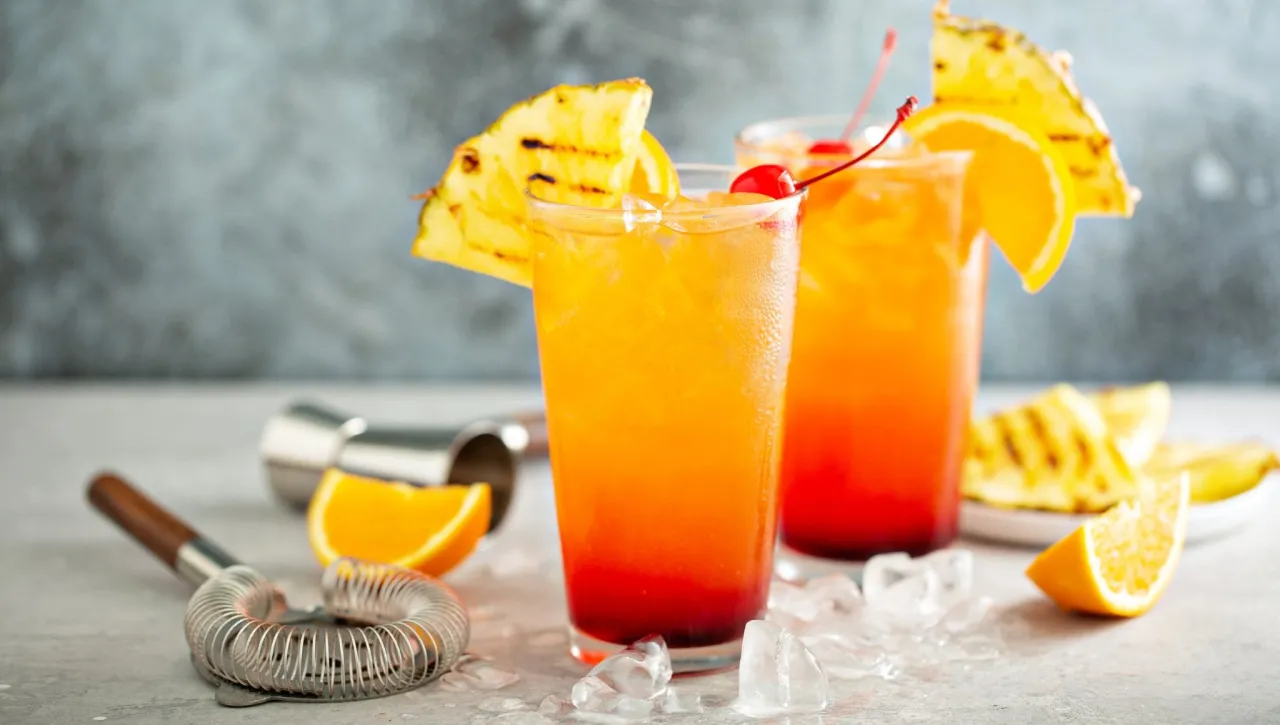 tequila sunrise gin orange drink campari orange