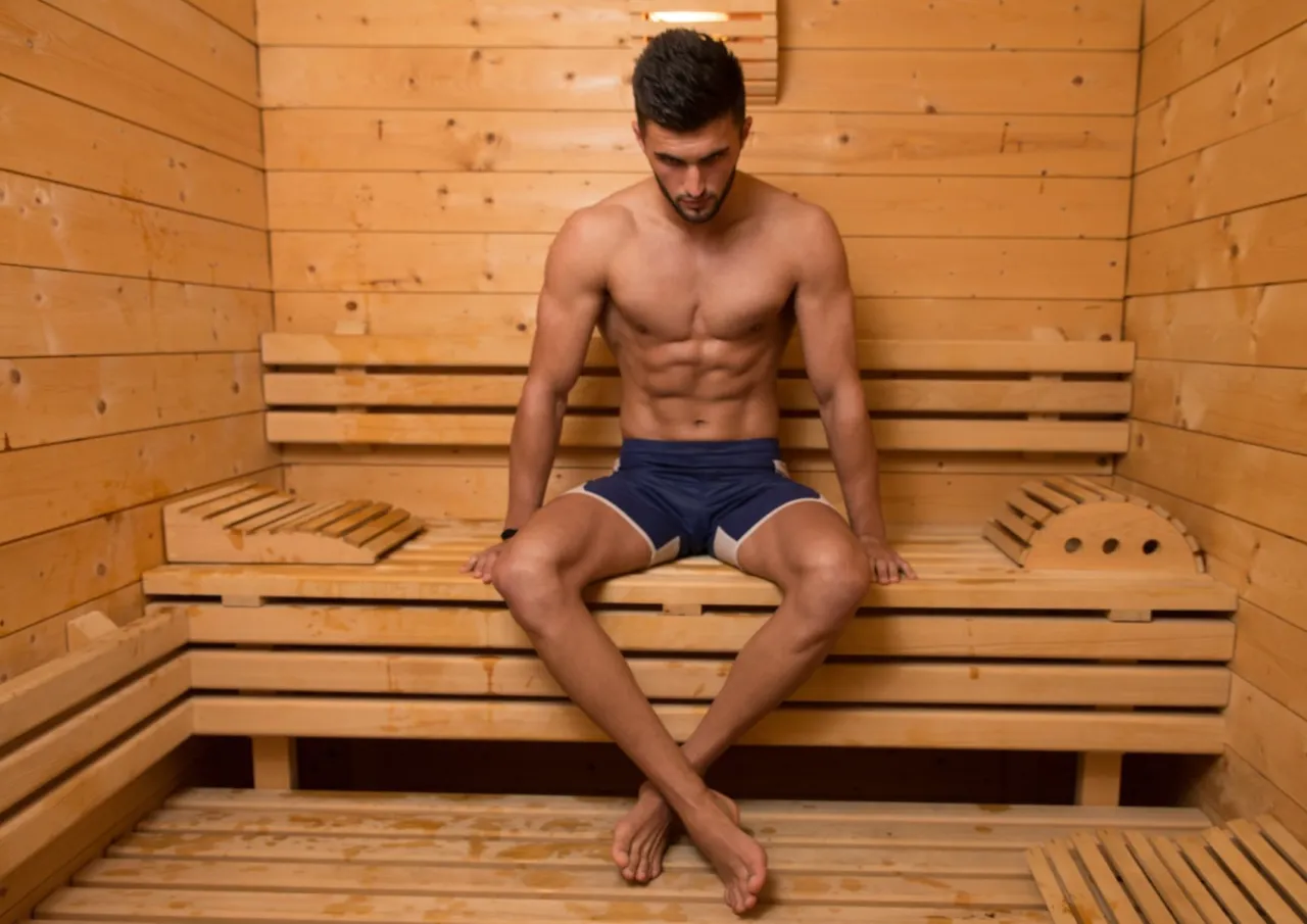 sauna wpływa na męskie hormony infografika