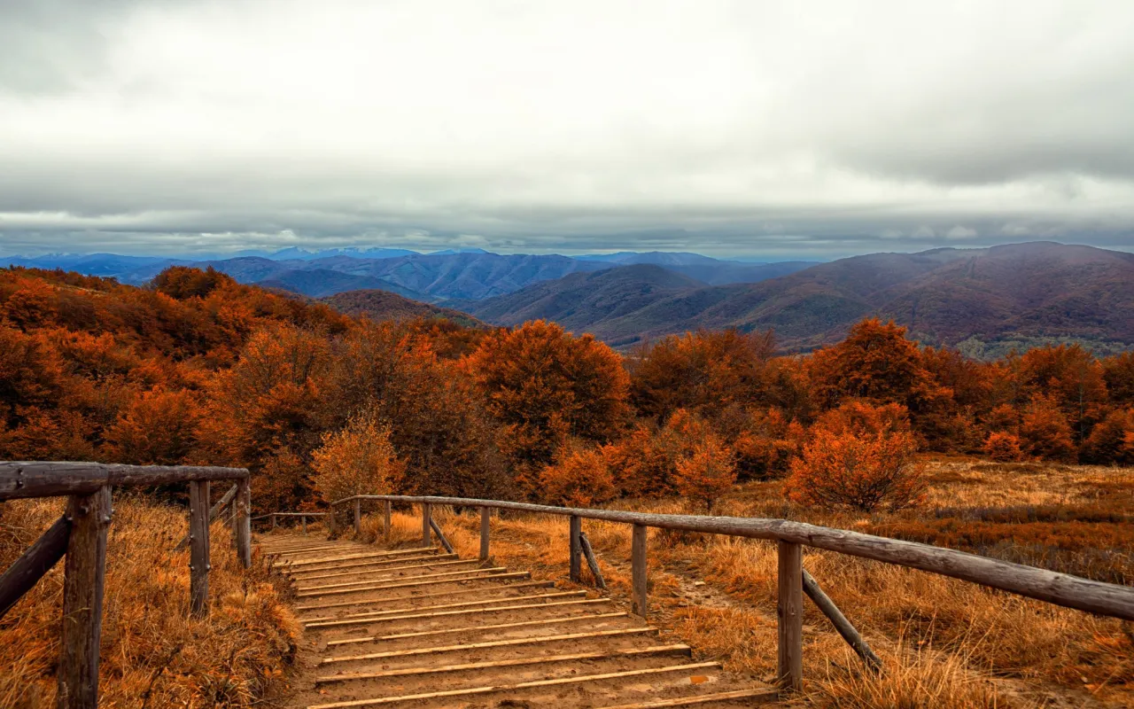 Bieszczady jesień szlaki