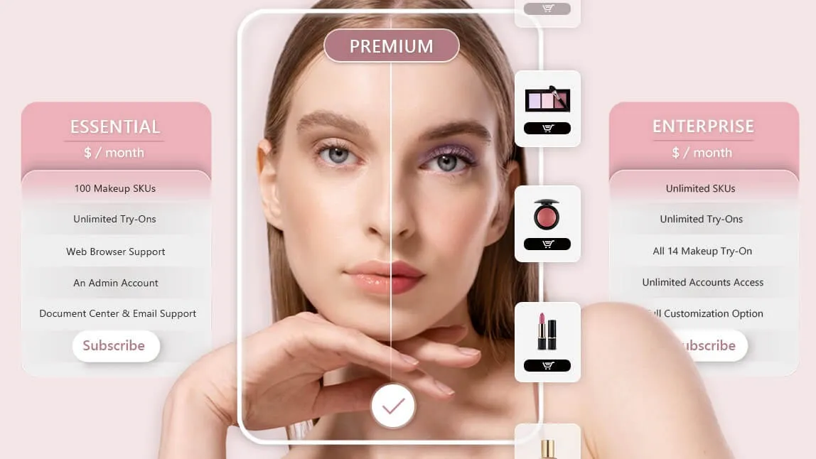 Virtuelles Make-up Anprobieren App