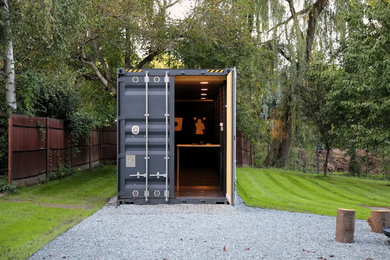 Elementy strzelnicy kontenerowej