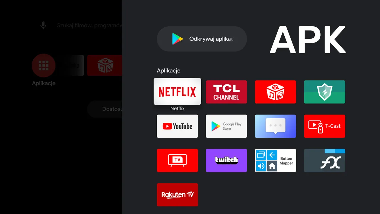 Instalacja aplikacji z pliku APK na Android TV