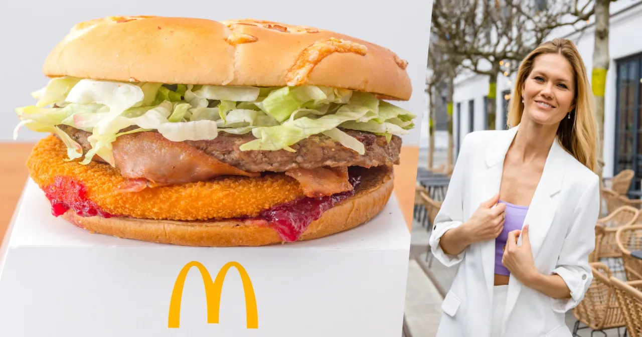 Burger Drwala składniki kalorie infografika