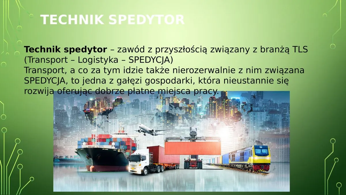 Uczeń technikum spedytor nauka trudne przedmioty