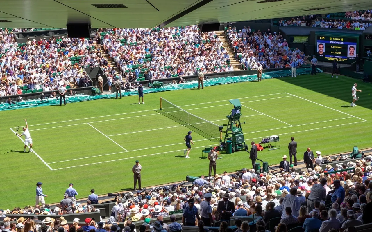 Wimbledon Centre Court during men's final