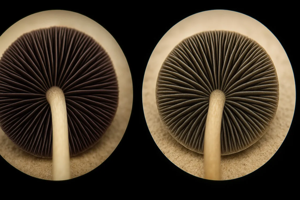 mikroskopowe zarodniki grzybów psylocybinowych