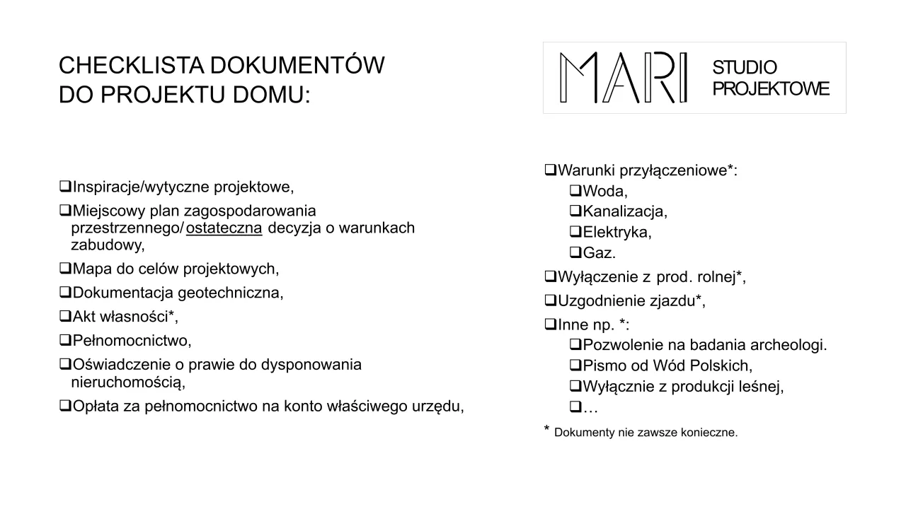 checklista dokumenty do urzędu