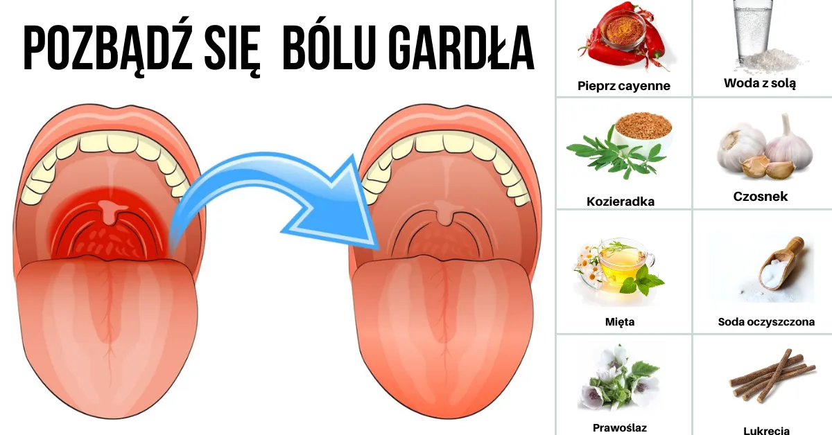 domowe sposoby na b&oacute;l gardła