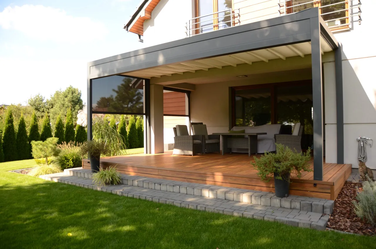 nowoczesna pergola tarasowa