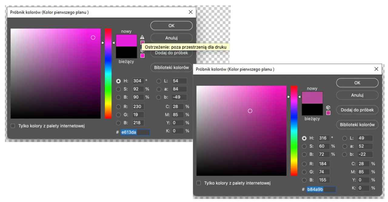 Narzędzie Gradient Photoshop ikona i pasek opcji