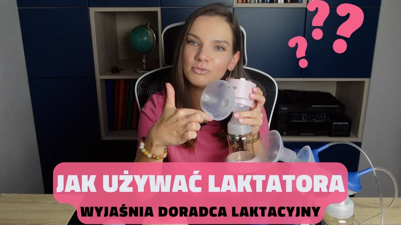 Kobieta używająca laktatora, zrelaksowana