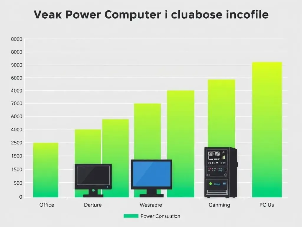 komponenty komputera zużycie prądu