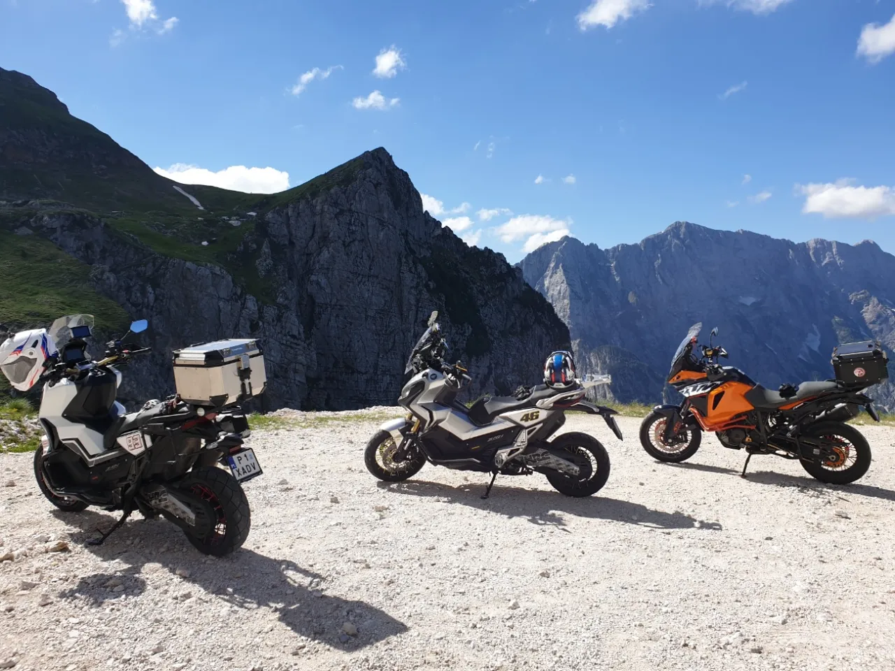 Serpentyny g&oacute;rskie Czechy motocykl