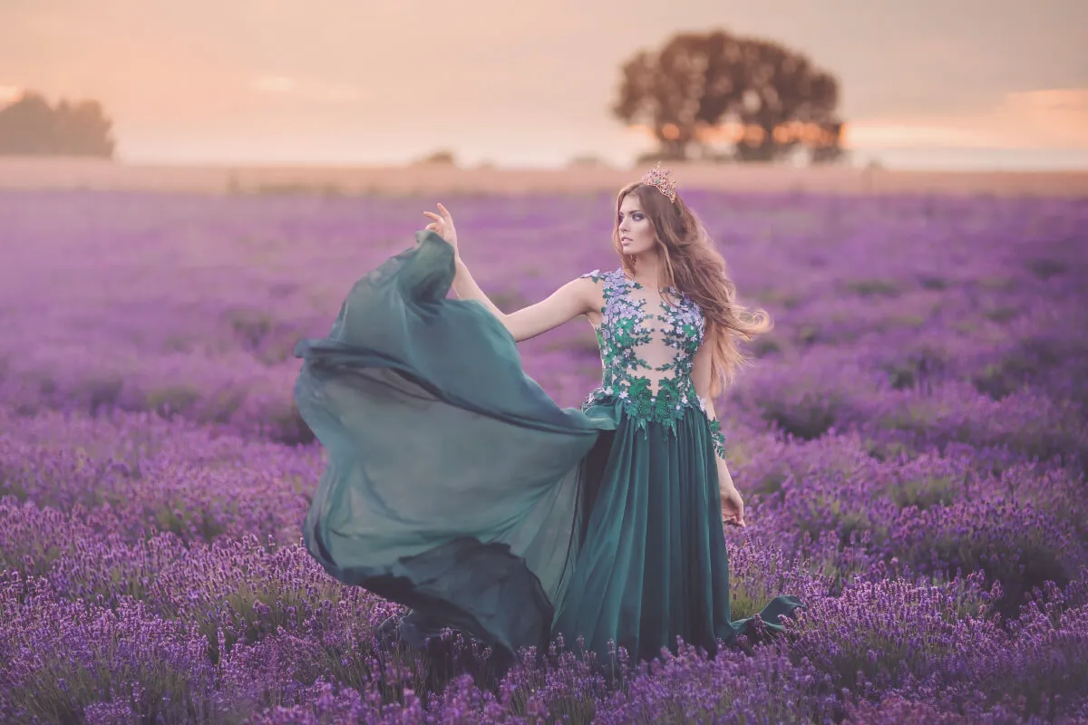 sesja zdjęciowa pole lawendowe