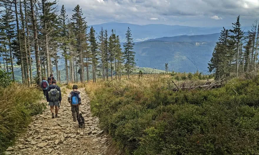 Szlak niebieski na Skrzyczne widoki