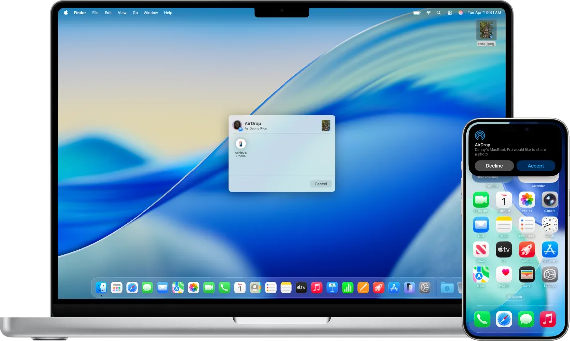 iPhone und MacBook verbinden AirDrop