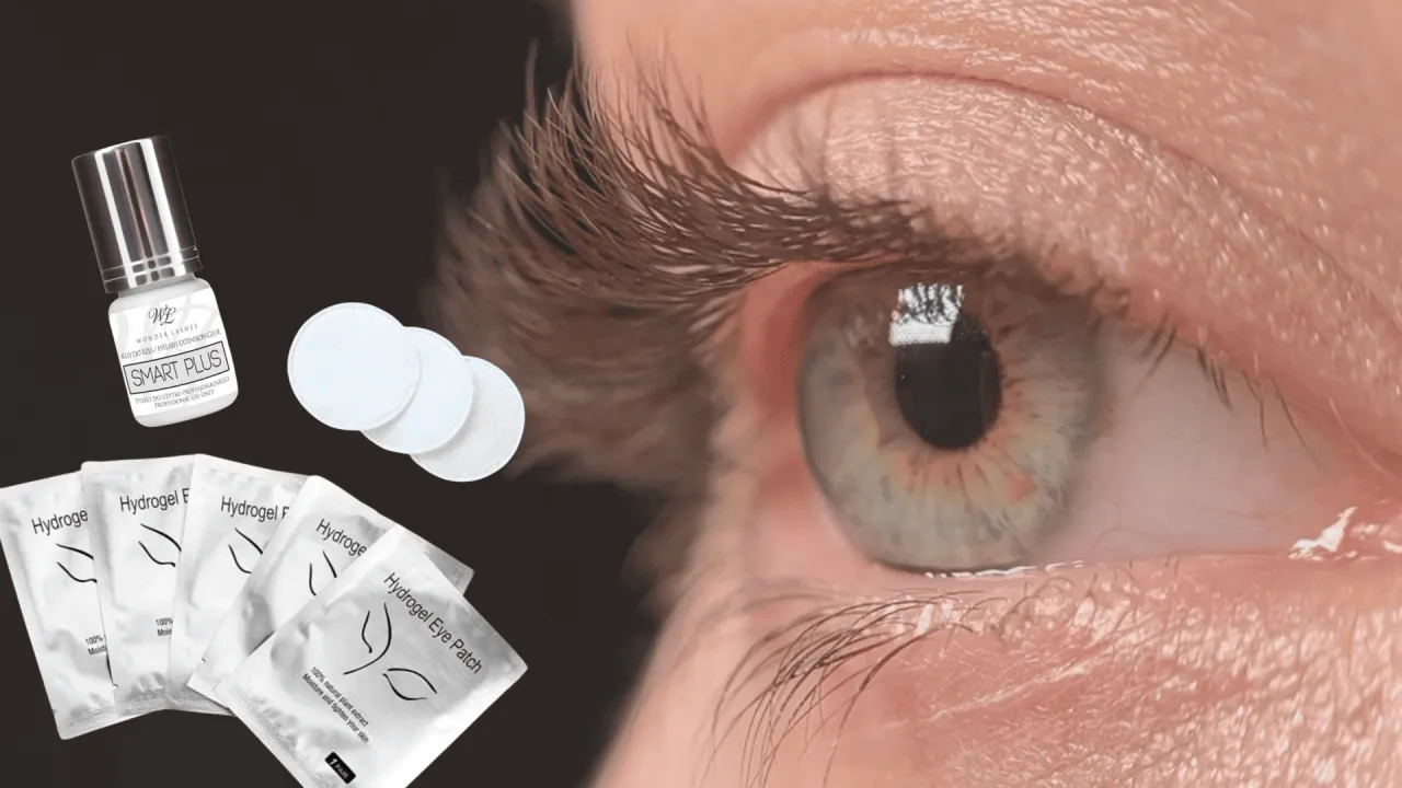 Zestaw do liftingu rzęs: klej, płatki i waciki. Czy laminacja rzęs jest szkodliwa? Sprawdźmy!