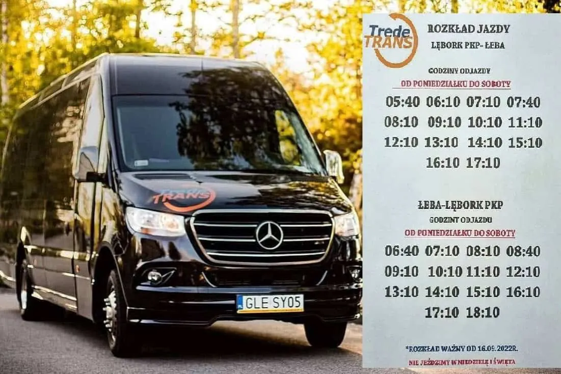 Zdjęcie Trede Trans rozkład jazdy – sprawdź, kiedy nie kursują autobusy