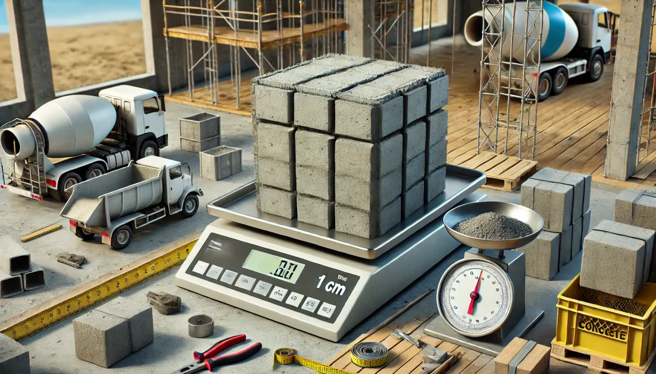 Kubik betonu waga