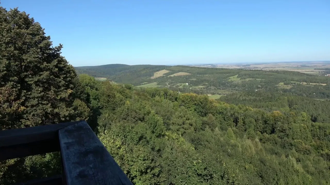 Kalwaria Pacławska wieża widokowa panorama