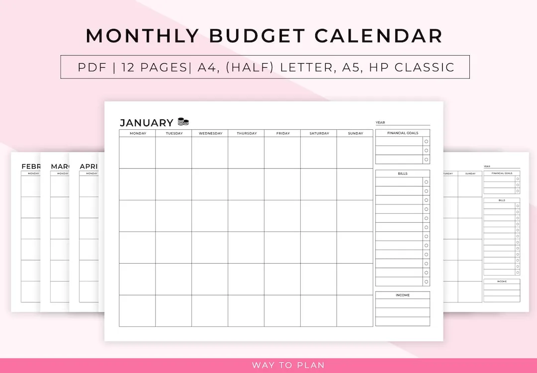 planowanie finansów osobistych kalendarz