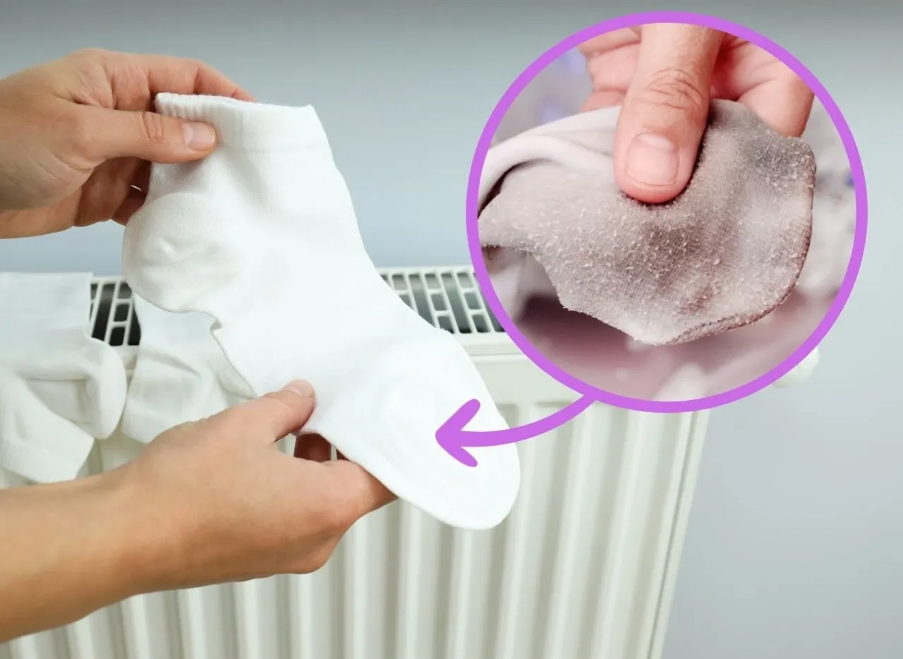 Przyczyny szarzenia skarpetek