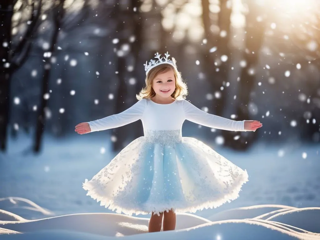 makijaż śnieżynki dla dziecka delikatny