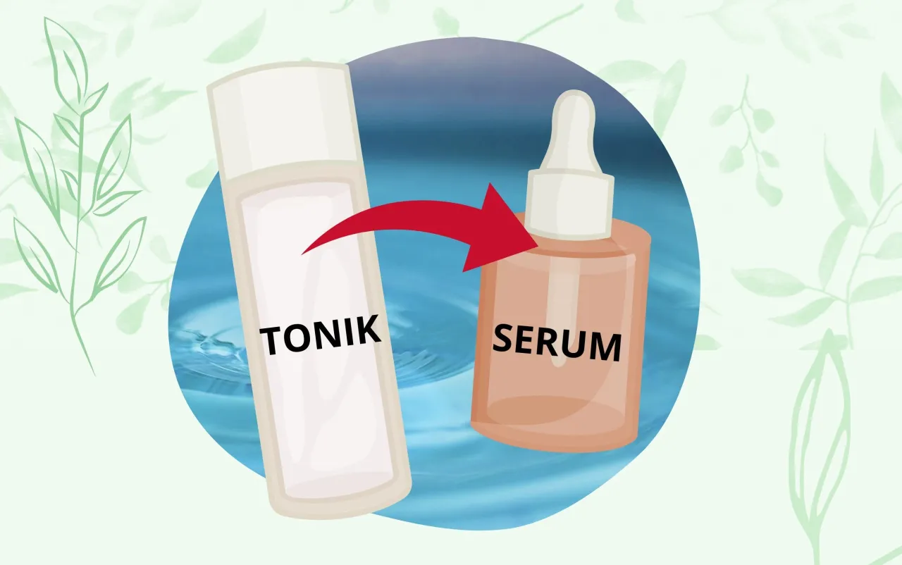 por&oacute;wnanie konsystencji lekkie serum gęsty tonik