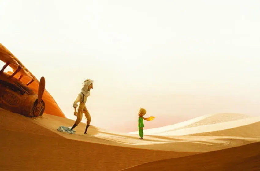 Der kleine Prinz und der Pilot in der W&uuml;ste