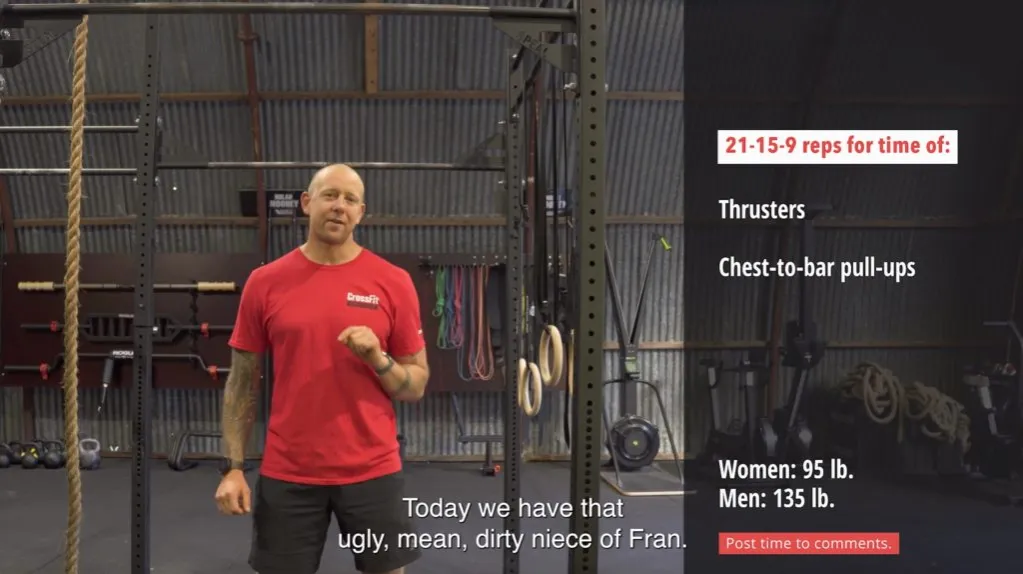 CrossFit Fran scaled options