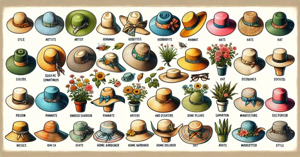 Rodzaje kapeluszy damskich letnich