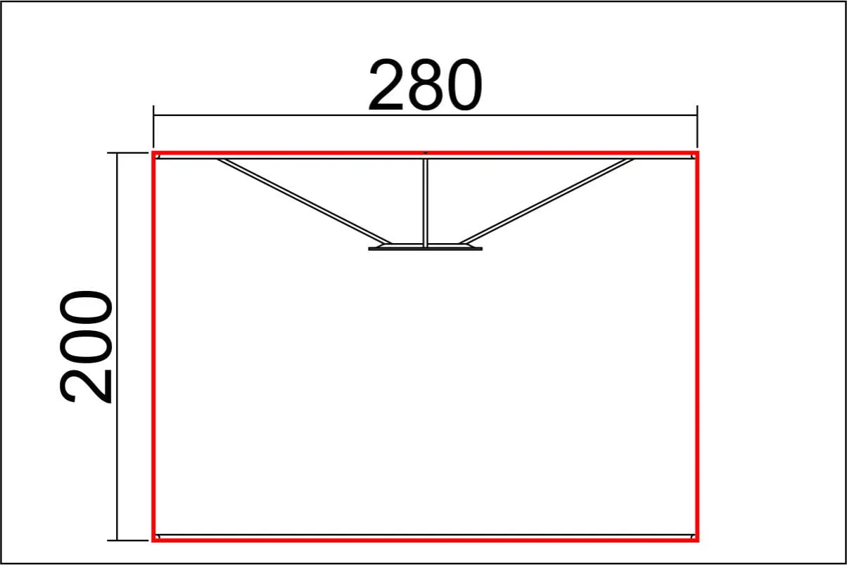 mierzenie stelaża abażuru walca