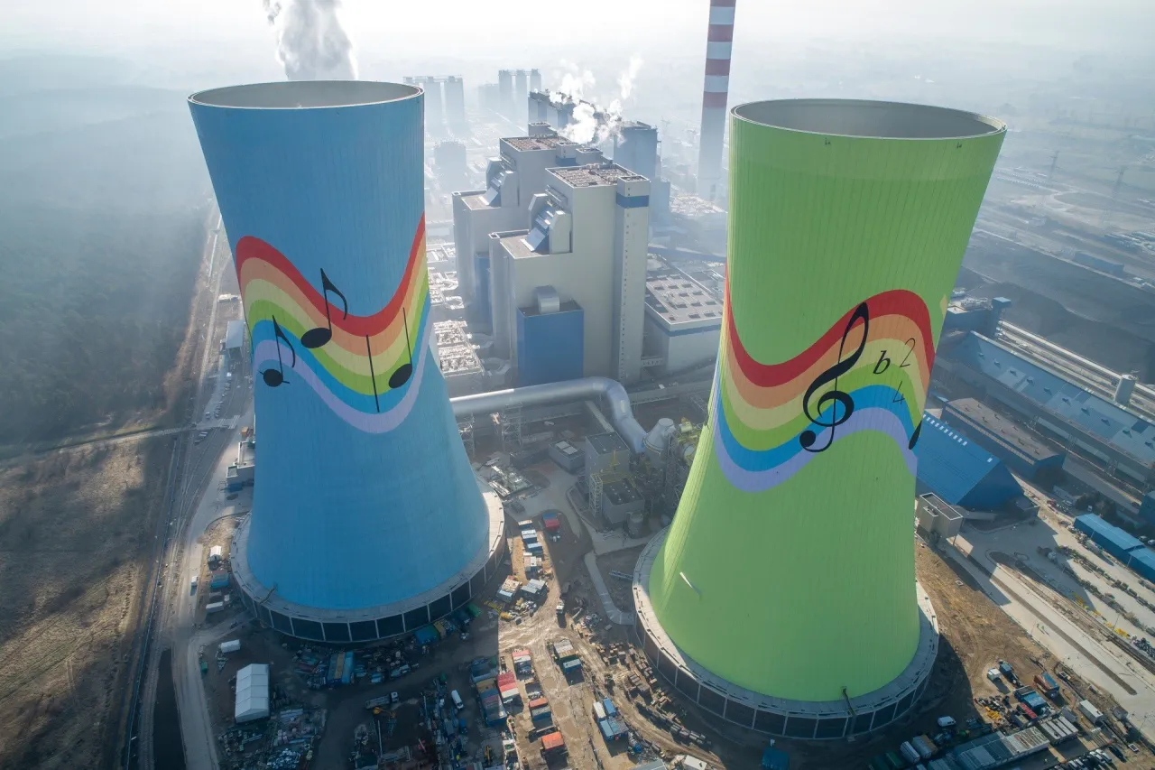 Wnętrze bloku energetycznego Elektrowni Opole