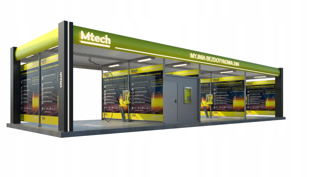 nowoczesna myjnia bezdotykowa system oczyszczania wody