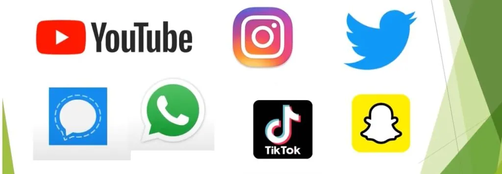 Logos der wichtigsten sozialen Netzwerke Deutschland