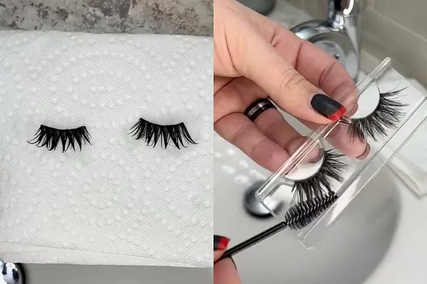 czyszczenie sztucznych rzęs z kleju