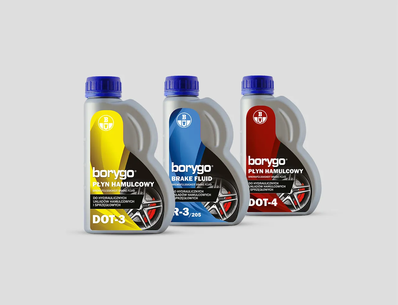 r&oacute;żne rodzaje płyn&oacute;w hamulcowych DOT